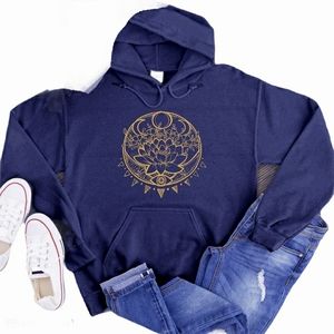 Third Eye Lotus Moon Hoodi, Unisex